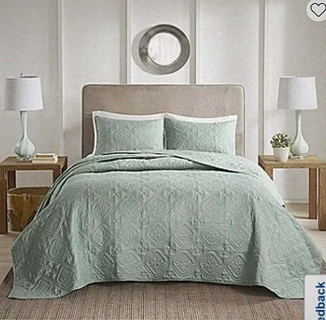 510 Design 3 Pc Bedspread-NWT-Seaform-King/California King
