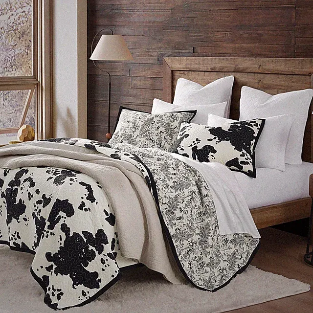 H HIEND ACCENTS Paseo Road Clara Full Queen Quilt Set, 3 Piece Western Beddin...