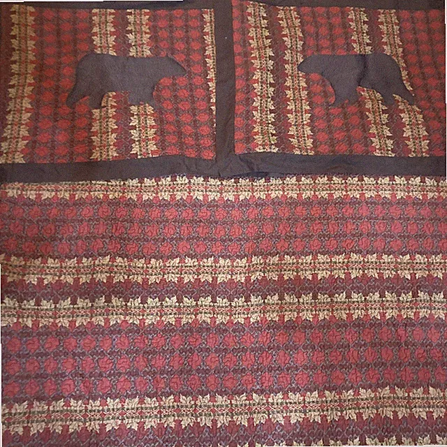 HIEnd Accents Quilted King Size Bedcover & Two Standard Pillow Shams Set