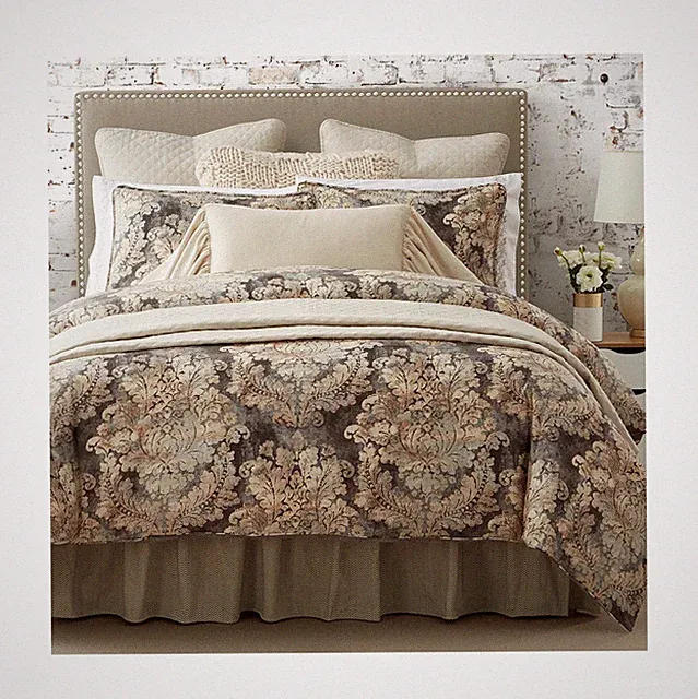HiEnd Accents Victoria 3 Piece Comforter Set with Pillow Shams, Super King Si...