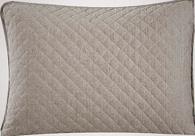 New in PKG - Hiend Accents Ann Sham (Pair) KING Size - Taupe