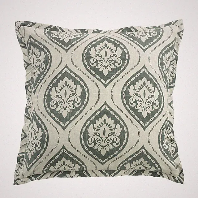 New in PKG - Hiend Accents Belmont Print Euro Sham - 27" x 27'
