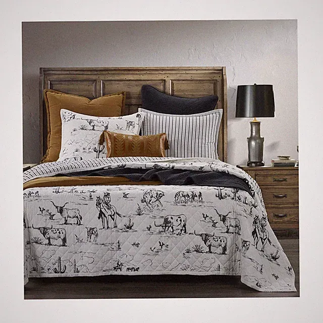 Paseo Road by HiEnd Accents | Ranch Life 3 Piece Quilt Set with Pillow Shams,...