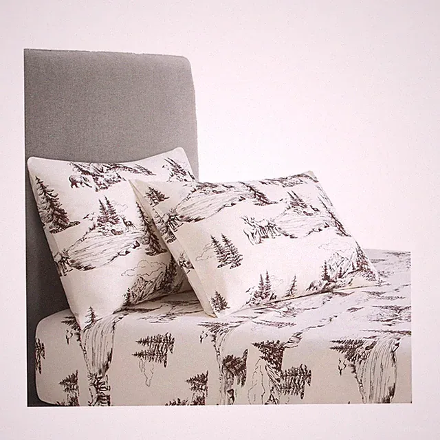 Paseo Road by HiEnd Accents White Pine Rustic Bedding 4 Piece Queen Sheet Set...